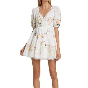 Hemant & Nandita Floral Wrap Mini Dress